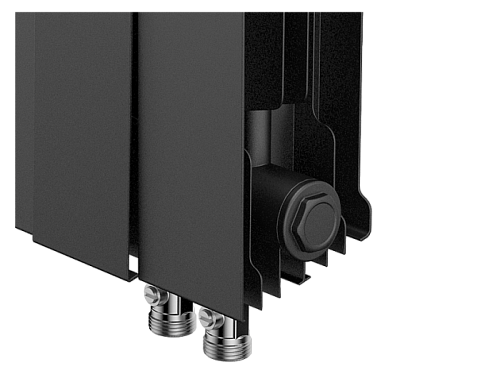 Royal Thermo  Piano Forte Noir Sable VDR 300/10 секции БиМеталлический радиатор
