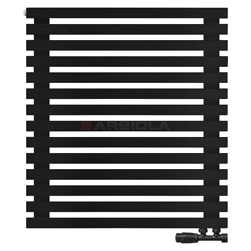 Arbiola Ritmo Gorizont V 750-40-14 секций чёрный горизонтальный радиатор c нижним подключением
