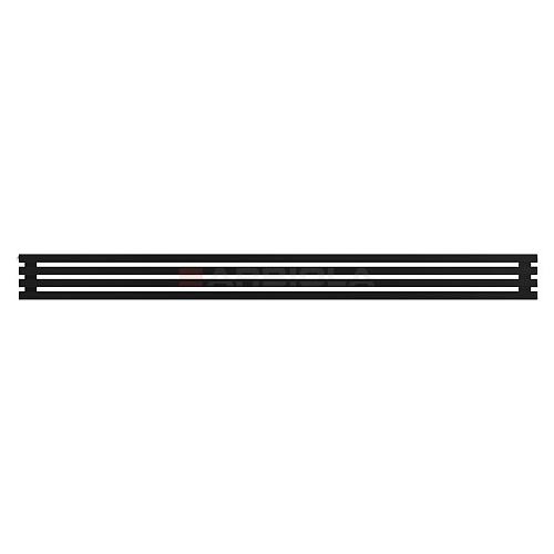 Arbiola Gorizont Ritmo H 2500-40-04 секции чёрный горизонтальный  радиатор c боковым подключением