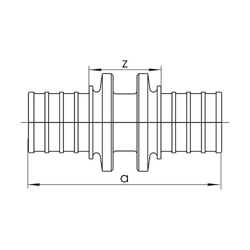 Муфта соединительная равнопроходная РЕХАУ 32x2,9 арт. 12611231001