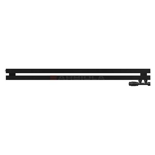 Arbiola Ritmo Gorizont V 1250-40-02 секции чёрный горизонтальный радиатор c нижним подключением