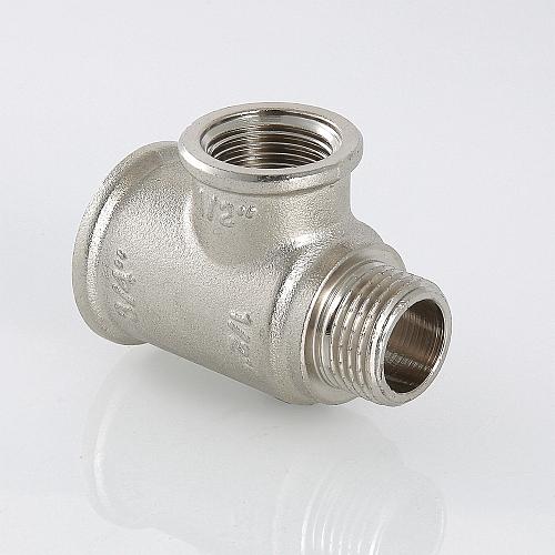 Valtec 3/4" х 1/2" х 1/2" Тройник переходной наружная-внутренняя-внутренняя резьба