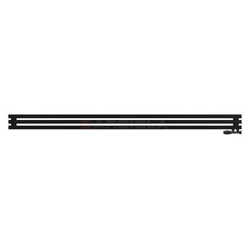 Arbiola Ritmo Gorizont V 2500-40-03 секции чёрный горизонтальный радиатор c нижним подключением