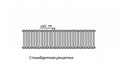 Бриз КЗТО 260 - 2200 мм Решетка декоративная дуб