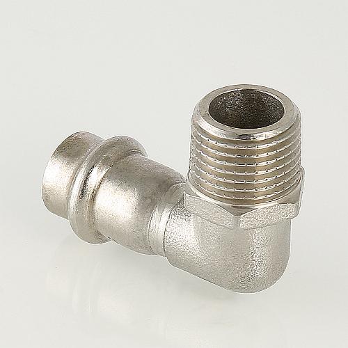 VALTEC 18 мм х 1/2" Пресс-угольник из нержавеющей стали с наружной резьбой