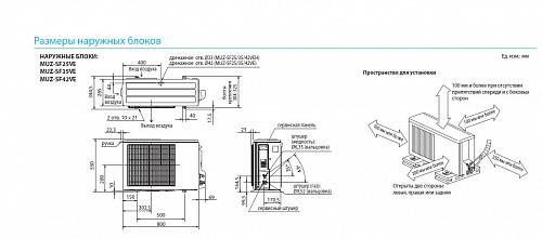 Настенные сплит-системы Mitsubishi Electric MSZ-GF71VE/MUZ-GF71VE Standart Inverter