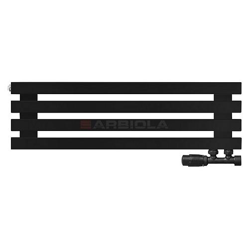 Arbiola Ritmo Gorizont V 1000-40-04 секции чёрный горизонтальный радиатор c нижним подключением
