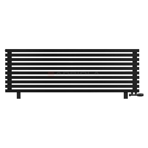 Arbiola Gorizont Ritmo VZ 2000-40-10 секций чёрный горизонтальный  радиатор c нижним подключением (на ножках)