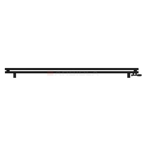 Arbiola Gorizont Ritmo VZ 2500-40-02 секции чёрный горизонтальный  радиатор c нижним подключением (на ножках)