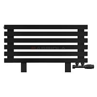 Arbiola Gorizont Ritmo VZ 1000-40-06 секций чёрный горизонтальный  радиатор c нижним подключением (на ножках)