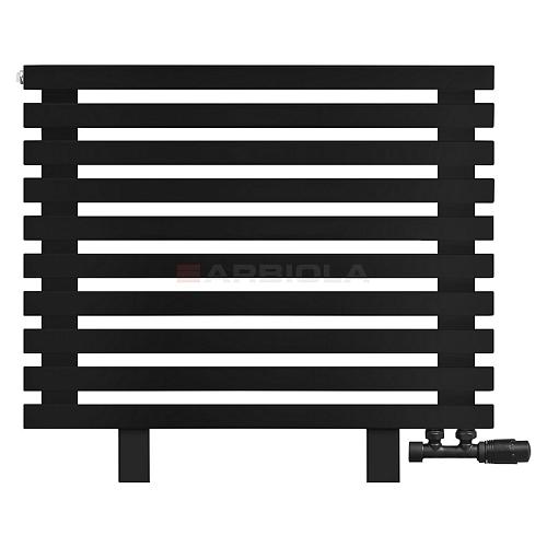 Arbiola Gorizont Ritmo VZ 1000-40-10 секций чёрный горизонтальный  радиатор c нижним подключением (на ножках)