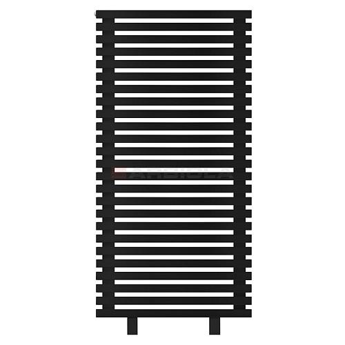 Arbiola Gorizont Ritmo HZ 700-40-25 секций чёрный горизонтальный  радиатор c боковым подключением (на ножках)