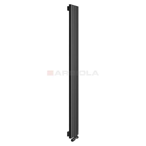 Arbiola Liner V 1800-36-15 секции черный вертикальный радиатор c нижним подключением