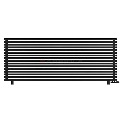 Arbiola Gorizont Ritmo VZ 2500-40-16 секций чёрный горизонтальный  радиатор c нижним подключением (на ножках)