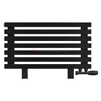 Arbiola Gorizont Ritmo VZ 1000-40-07 секций чёрный горизонтальный  радиатор c нижним подключением (на ножках)