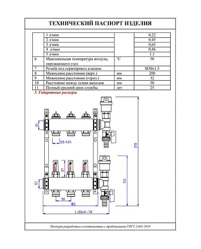 Valtec 1", 10 x 3/4", евроконус Коллекторный блок с регулировочными клапанами и расходомерами