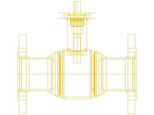 Danfoss DN250 (065N0262G) Кран шаровой JIP-FF без редуктора с фланцем под электропривод Pу16