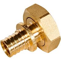 ROMMER Переходник с накидной гайкой (евроконус) 16xG3/4 для трубы из сшитого полиэтилена осевой