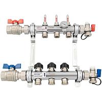 РЕХАУ К-т коллекторов HKV-D из нерж. стали на 3 контура с шар. кранами