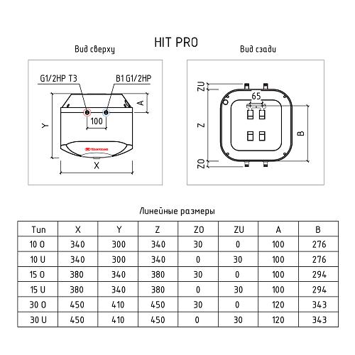 Thermex Hit H 30 O Эл. накопительный водонагреватель 