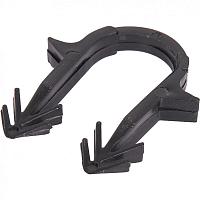 STOUT Скоба якорная с двойным креплением для труб д.16-20мм, цвет черный