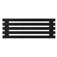 Arbiola Gorizont Ritmo H 1000-40-05 секций чёрный горизонтальный  радиатор c боковым подключением