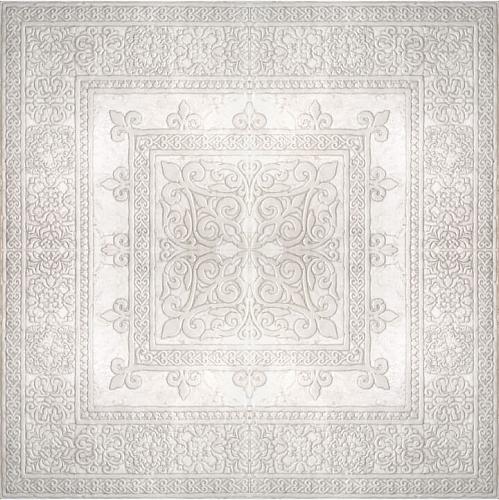 Absolut Ceramica Papiro Roseton Gotico White 60x60 см Панно
