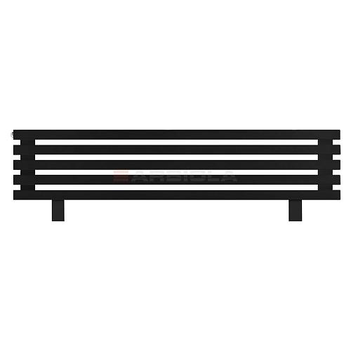 Arbiola Gorizont Ritmo HZ 1250-40-05 секций чёрный горизонтальный  радиатор c боковым подключением (на ножках)