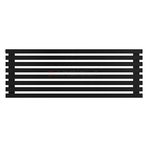 Arbiola Gorizont Ritmo H 1200-40-08 секций чёрный горизонтальный  радиатор c боковым подключением
