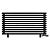 Arbiola Gorizont Ritmo VZ 1250-40-11 секций чёрный горизонтальный  радиатор c нижним подключением (на ножках)