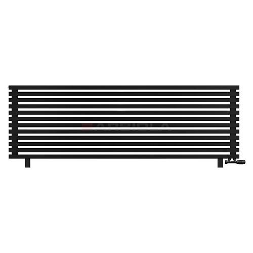 Arbiola Gorizont Ritmo VZ 2200-40-12 секций чёрный горизонтальный  радиатор c нижним подключением (на ножках)