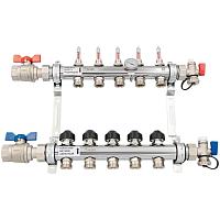 РЕХАУ К-т коллекторов HKV-D из нерж. стали на 5 контура с шар. кранами