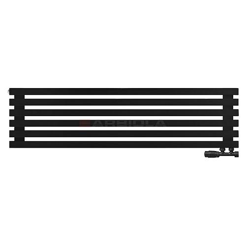 Arbiola Ritmo Gorizont V 1200-40-06 секций чёрный горизонтальный радиатор c нижним подключением