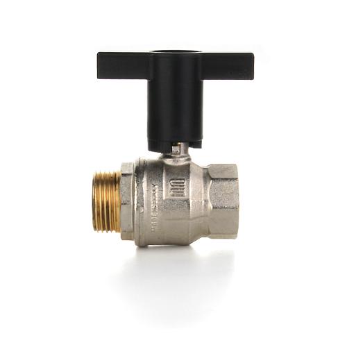 Elsen Кран шаровой НВ 1", высокая ручка из пластмассы